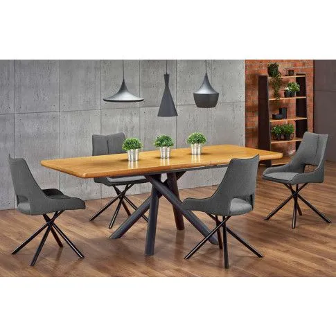 Szczegółowe zdjęcie nr 4 produktu Szare industrialne krzesło - Stiker