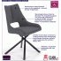 Fotografia Industrialne krzesło Irda - popiel z kategorii Krzesła do salonu