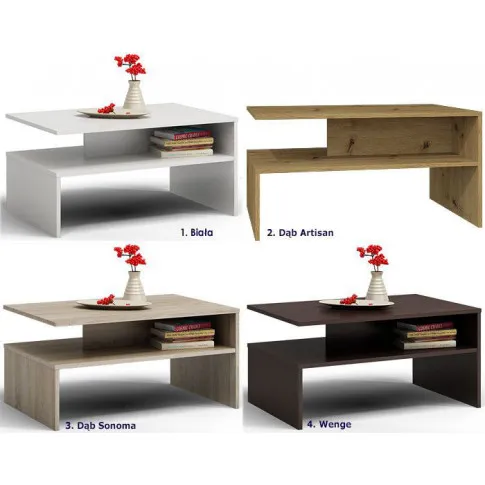 Szczegółowe zdjęcie nr 4 produktu Industrialna ława Avet - dąb artisan