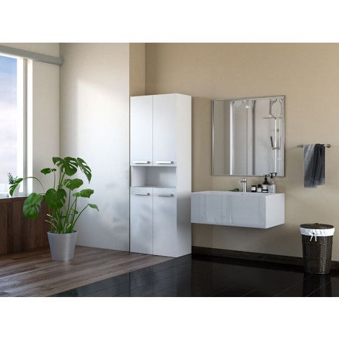 Szczegółowe zdjęcie nr 4 produktu Szafka łazienkowa Malmo 2X - biała