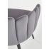 Szczegółowe zdjęcie nr 11 produktu Eleganckie tapicerowane krzesło glamour Zusi - popiel