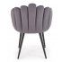 Szczegółowe zdjęcie nr 9 produktu Eleganckie tapicerowane krzesło glamour Zusi - popiel