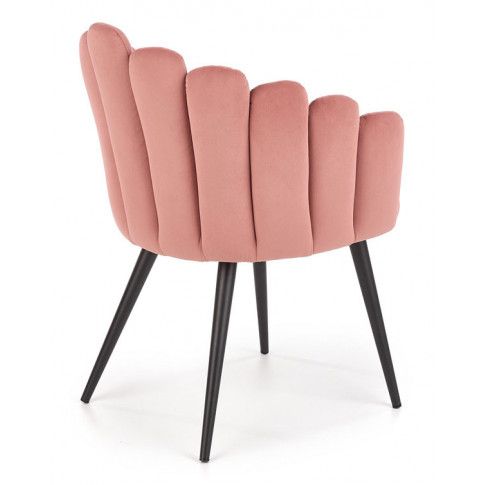 Szczegółowe zdjęcie nr 8 produktu Stylowe krzesło glamour Zusi - różowy