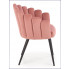Zdjęcie różowe krzesło w stylu glamour Zusi - sklep Edinos.pl