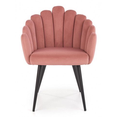 Szczegółowe zdjęcie nr 6 produktu Stylowe krzesło glamour Zusi - różowy