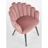 Szczegółowe zdjęcie nr 7 produktu Stylowe krzesło glamour Zusi - różowy