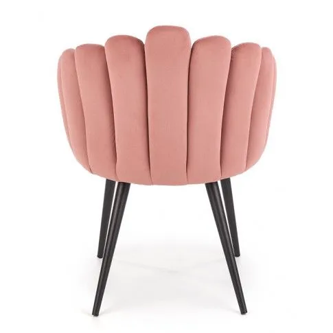 Szczegółowe zdjęcie nr 9 produktu Różowe stylowe krzesło glamour - Verma