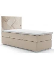 Pojedyncze łóżko boxspring Lefika 90x200 - 40 kolorów w sklepie Edinos.pl