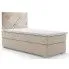 Zdjęcie produktu Pojedyncze łóżko boxspring Lefika 90x200 - 58 kolorów.