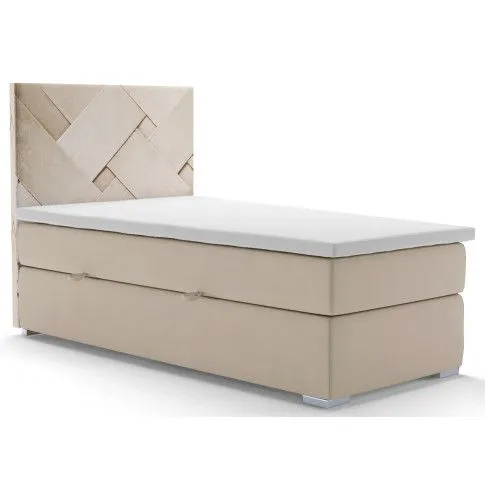 Zdjęcie produktu Pojedyncze łóżko boxspring Lefika 90x200 - 58 kolorów.