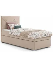 Pojedyncze łóżko jednoosobowe boxspring Murowis 90x200 - 32 kolory w sklepie Edinos.pl
