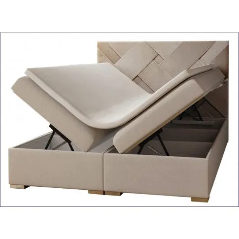 Szczegółowe zdjęcie nr 4 produktu Łóżko boxspring z zagłówkiem Murowis 140x200 - 32 kolory