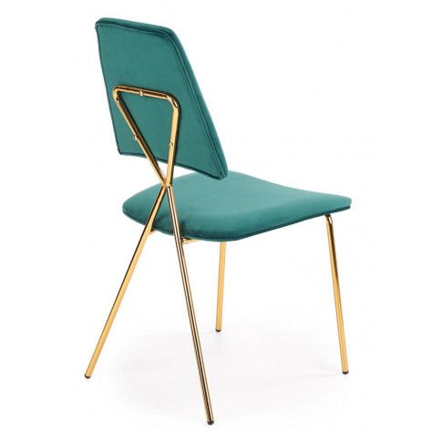 Szczegółowe zdjęcie nr 8 produktu Krzesło do salonu glamour Wako - zielony