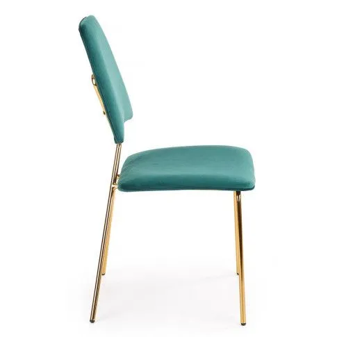 Szczegółowe zdjęcie nr 7 produktu Krzesło do salonu glamour Wako - zielony