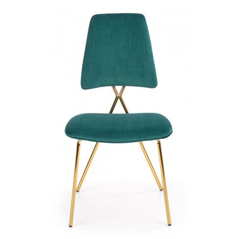 Szczegółowe zdjęcie nr 5 produktu Krzesło do salonu glamour Wako - zielony