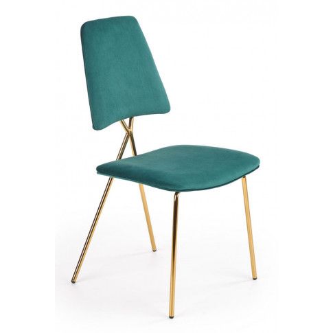 Zdjęcie produktu Krzesło do salonu glamour Wako - zielony.