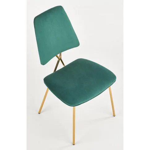 Szczegółowe zdjęcie nr 6 produktu Krzesło do salonu glamour Wako - zielony
