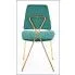 Zdjęcie zielone krzesło w stylu glamour Wako - sklep Edinos.pl