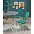 Szczegółowe zdjęcie nr 4 produktu Krzesło do salonu glamour Wako - zielony