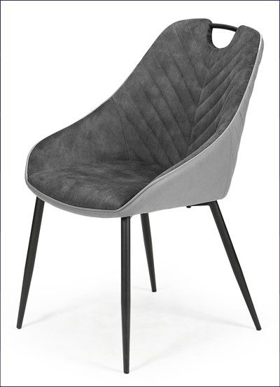 Produkt Nowoczesne krzesło muszelka Xeni - popiel - zdjęcie numer 2