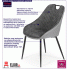 Fotografia Nowoczesne krzesło muszelka Mofo - popiel z kategorii Krzesła