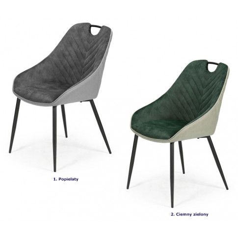 Szczegółowe zdjęcie nr 4 produktu Pikowane krzesło kubełkowe Xeni - zielone
