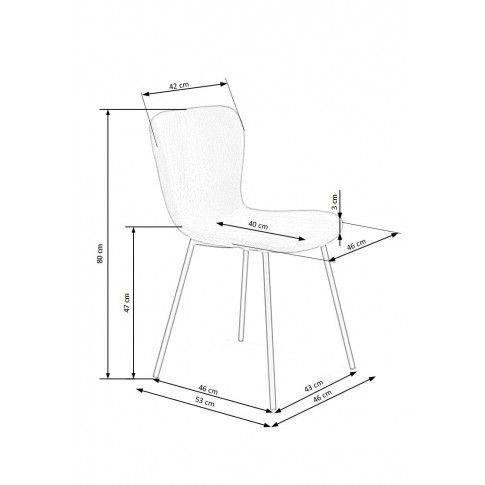 Szczegółowe zdjęcie nr 11 produktu Minimalistyczne krzesło Bodom - popiel