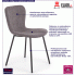 Fotografia Minimalistyczne krzesło Tedal - popiel z kategorii Krzesła