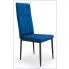 Zdjęcie granatowe tapicerowane krzesło do salonu Edana | Edinos.pl