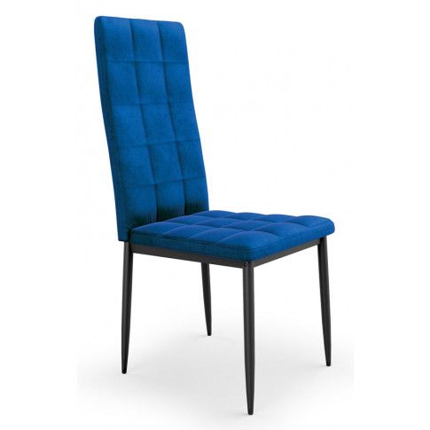 Zdjęcie produktu Krzesło w stylu glamour Fox - granatowy.