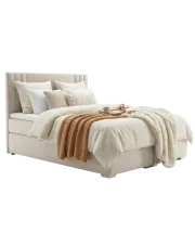 Podwójne łóżko boxspring Puerto 140x200 - 32 kolory w sklepie Edinos.pl