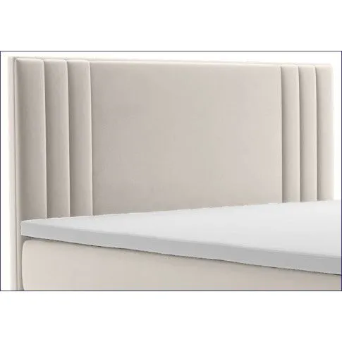 Zdjęcie podwójne łóżko boxspring ze schowkiem Felippe | Edinos.pl