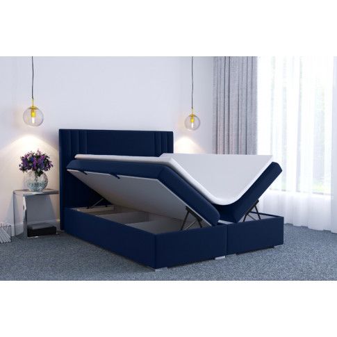 Szczegółowe zdjęcie nr 5 produktu Podwójne łóżko kontynentalne Felippe 160x200 - 32 kolory