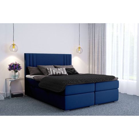 Szczegółowe zdjęcie nr 4 produktu Podwójne łóżko kontynentalne Felippe 160x200 - 32 kolory