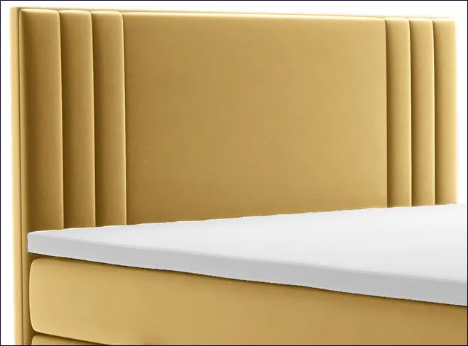 Łóżko hotelowe boxspring ze schowkiem na pościel Felippe