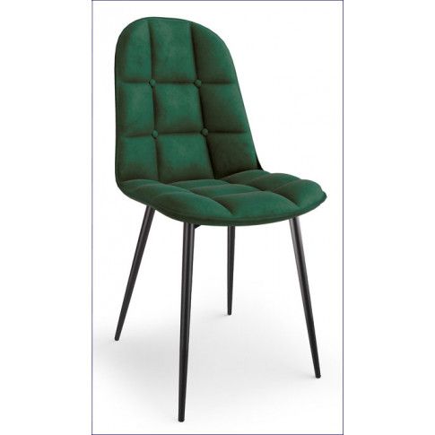 Zdjęcie zielone krzesło pikowane Volter - sklep Edinos.pl
