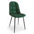 Zdjęcie produktu Stylowe tapicerowane krzesło pikowane Volter- zielony.