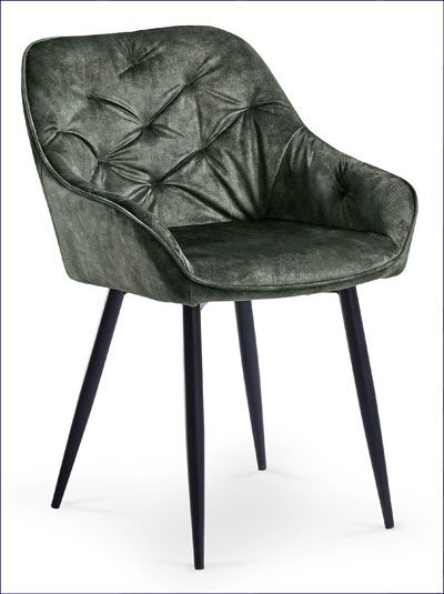 Produkt Stylowe krzesło muszelka Molvi - zielone - zdjęcie numer 2