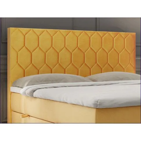 Zdjęcie podwójne łóżko boxspring ze schowkiem Danila | Edinos.pl