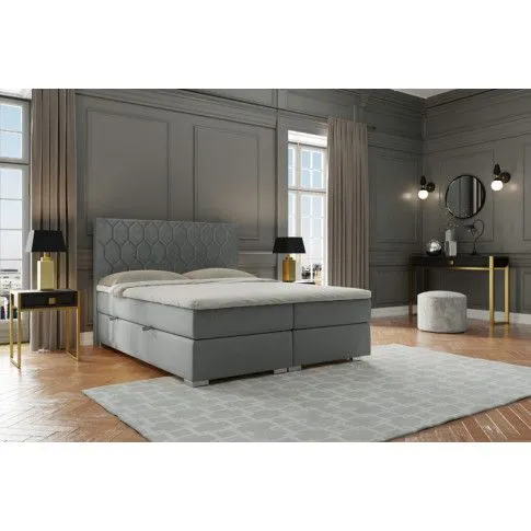 Szczegółowe zdjęcie nr 8 produktu Łóżko kontynentalne dwuosobowe Cahir 140x200 - 32 kolory
