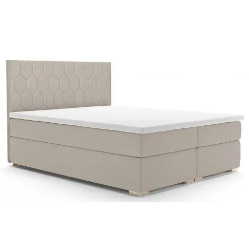 Zdjęcie produktu Łóżko kontynentalne dwuosobowe Cahir 140x200 - 32 kolory.
