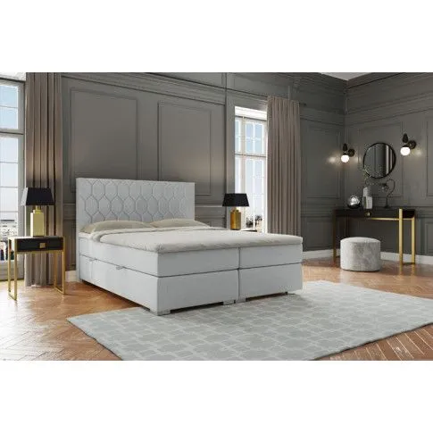 Szczegółowe zdjęcie nr 10 produktu Łóżko małżeńskie boxspring Danila 160x200 - 32 kolory