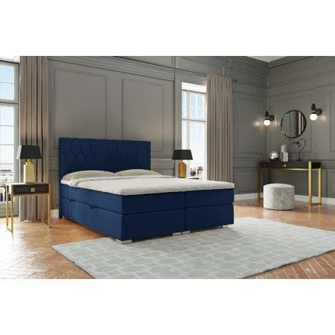 Szczegółowe zdjęcie nr 4 produktu Łóżko małżeńskie boxspring Danila 160x200 - 32 kolory