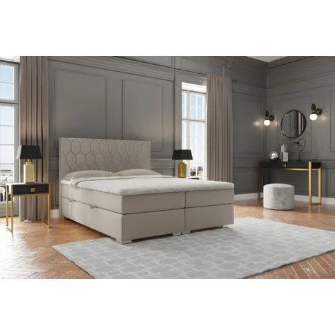 Szczegółowe zdjęcie nr 9 produktu Łóżko małżeńskie boxspring Danila 160x200 - 32 kolory