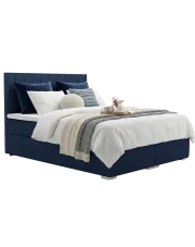 Łóżko małżeńskie boxspring Cahir 160x200 - 32 kolory w sklepie Edinos.pl