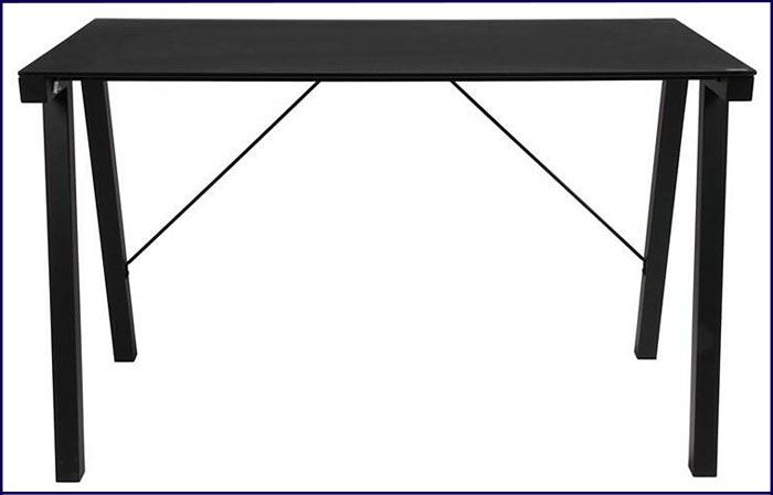 Produkt Nowoczesne szklane biurko Marbel - czarny