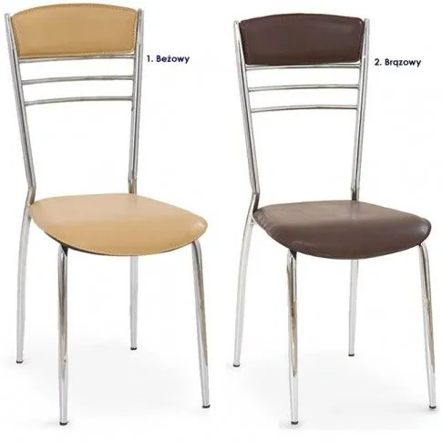 Fotografia Krzesło tapicerowane Lista - 2 kolory z kategorii Kuchnia i jadalnia
