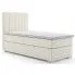 Zdjęcie produktu Pojedyncze łóżko boxspring Kongo 80x200 - 32 kolory.