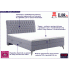 Fotografia Podwójne łóżko boxspring Cremona 180x200 - 58 kolorów z kategorii Łóżka kontynentalne