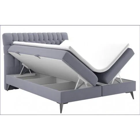 Zdjęcie podwójne łóżko boxspring ze schowkiem Cremona | Edinos.pl